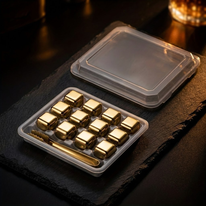 Stainless steel ice cube stones