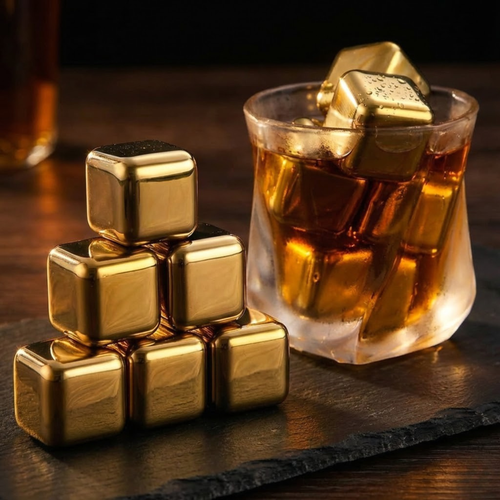 Stainless steel ice cube stones