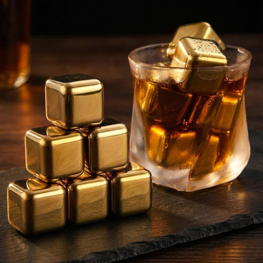 Stainless steel ice cube stones