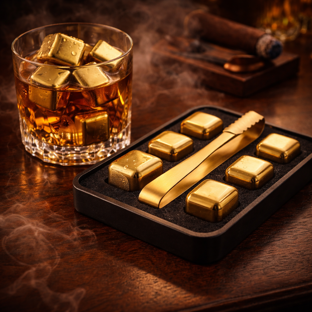 Stainless steel ice cube stones